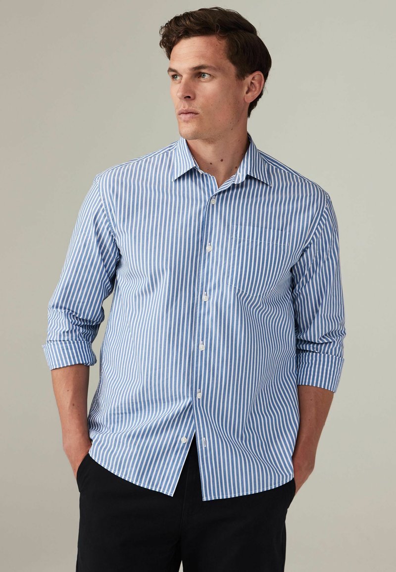Next STRIPE REGULAR FIT - Vapaa-ajan kauluspaita - blue white