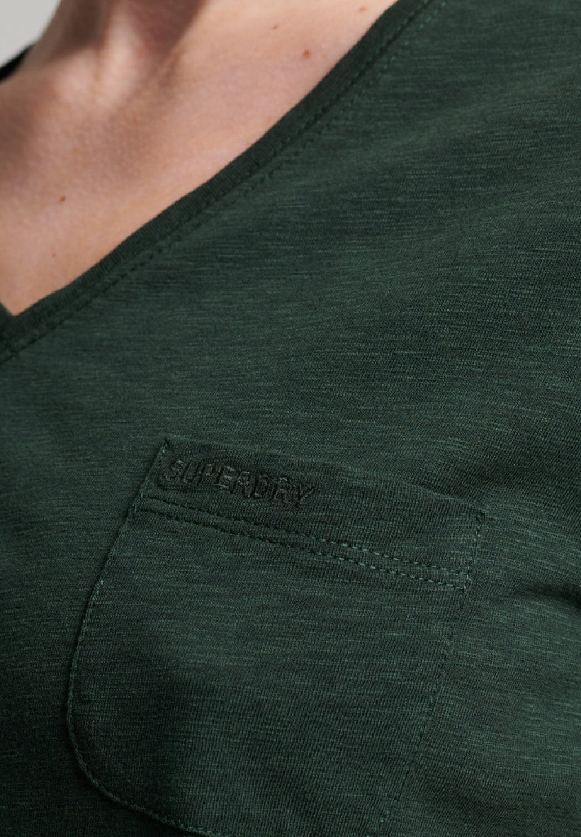 Superdry STUDIOS POCKET V-NECK - Basic 