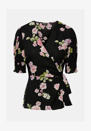 Pieces, PCTALA 2/4 WRAP NOOS BC - Μπλούζα - black