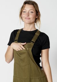 Koroshi STRAP - Vestido vaquero - kaki khaki