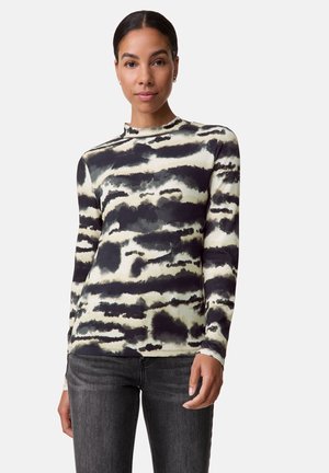 Taifun Langarmshirt - light creme gemustert