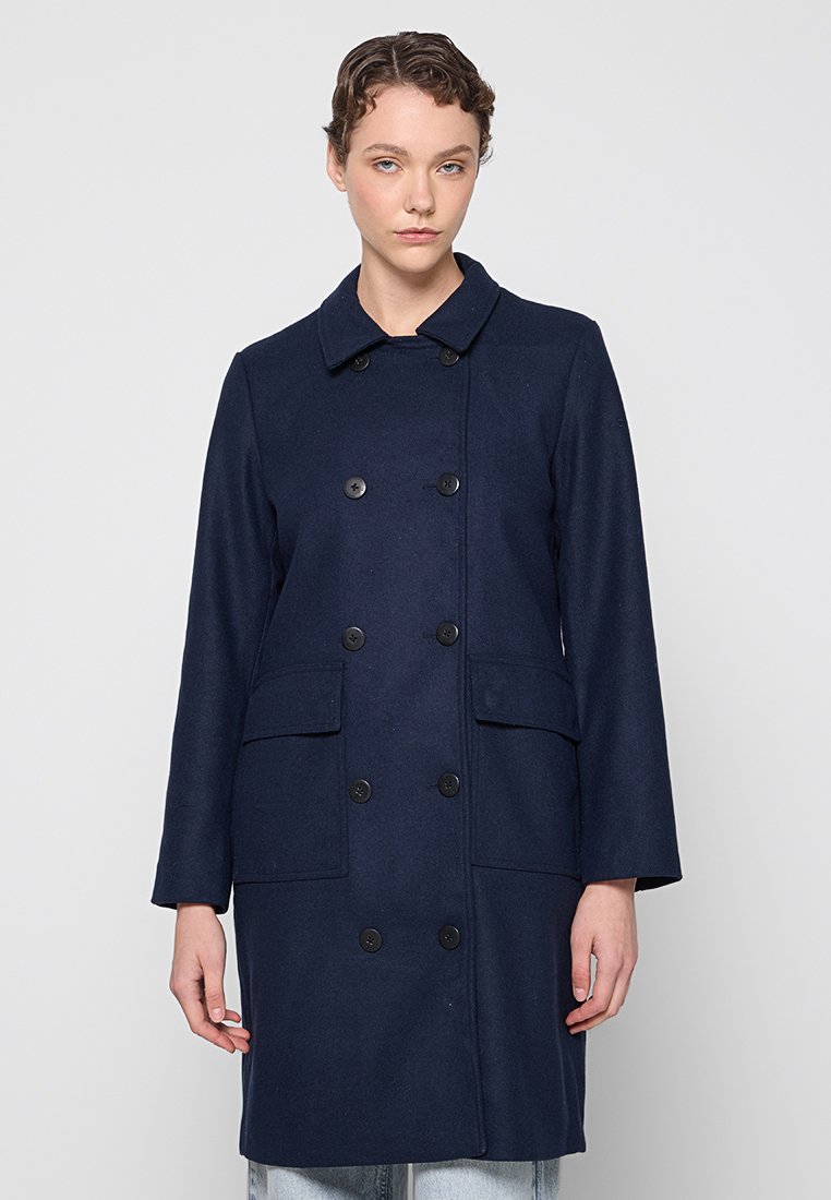 dreimaster Mantel donkerblauw dreimaster Mantel donkerblauw