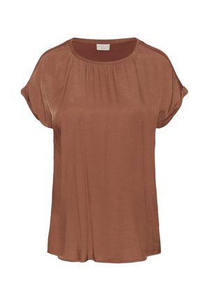Kaffe Curve, KCMILIA WING SLEEVELESS - Blouse - henna