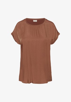 Kaffe Curve, KCMILIA WING SLEEVELESS - Blouse - henna