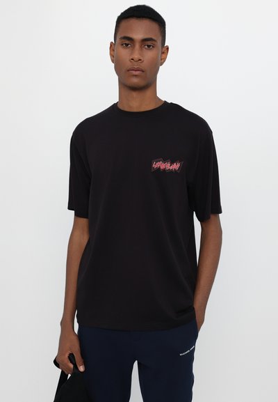 Les Benjamins SHORT SLEEVE TEE UNISEX - Μπλουζάκι με στάμπα - noir