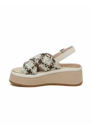 Luciano Barachini, INTRECCIATO - Sandali con plateau - beige
