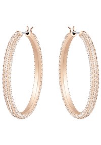 DEXTERA HOOP EARRINGS PAVÉ LARGE - Örhänge - pink
