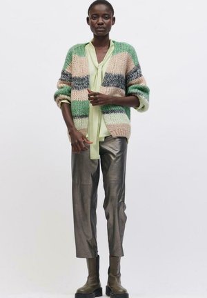 Cardigan - sand smokey green