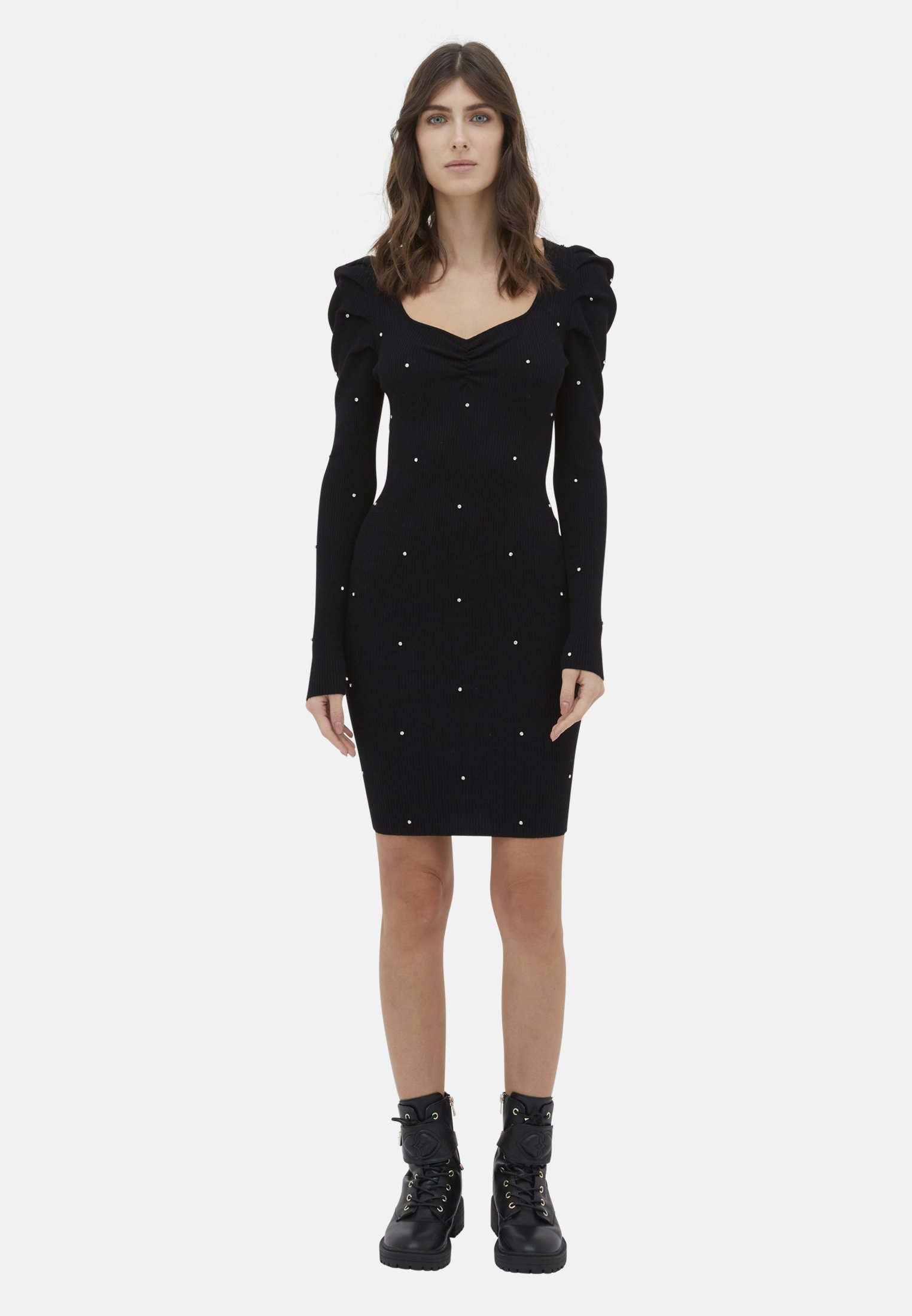 Motivi Abito in maglia - nero - Zalando.it