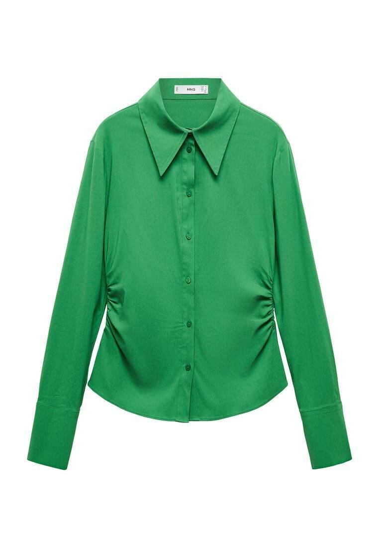 Mango Overhemdblouse groen Mango Overhemdblouse groen