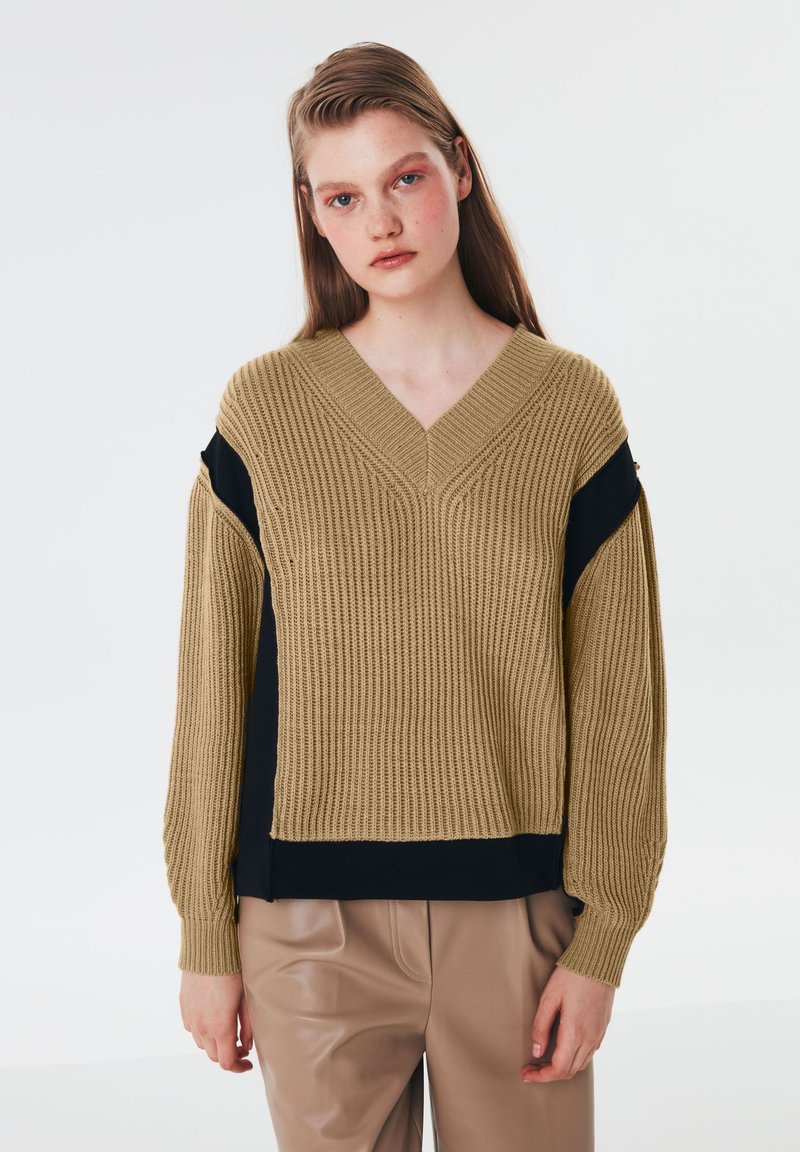 Twist SCUBA FABRIC MIX Trui beige Zalando.be