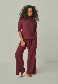 YOU LOOK PERFECT BAILEY -   MERINO WOOL KNITTED TURTLENECK PULLOVER - Strickpullover - bordeaux