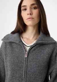 Fila APPAREL GIOVANNI FULL-ZIP - Neuletakki - grey melange