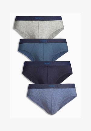 Boxeri în patru culori: gri deschis, gri închis, albastru închis și bleumarin. Fiecare este realizat dintr-un material moale și are o centură elastică de contrast, albastră, cu logo-ul "next".