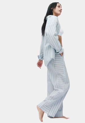 Marks & Spencer, YD POPLIN/ CAMBRIC STRIPE LL PJ BOTTOM. - Pyjama bottoms - blue mix