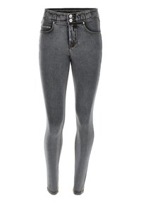 Freddy N.O.W.® DENIM - Skinny-Farkut - jeans grigio cuciture gialle
