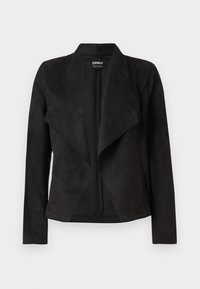 ONLJOLINE DRAPY JACKET - Jakna iz umetnega usnja - black