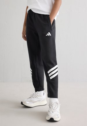 FUTURE ICONS 3 STRIPES ANKLE LENGTH PANT JUNIOR UNISEX - Pantalones deportivos - black/white
