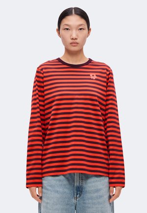 Marimekko, TASARAITA UNIKKO KIOSKI - Блуза с дълги ръкави - wine red/red