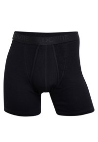 Sorte bomulds-boxerbriefs med en logo-bredde, en støttende pouch og et tætsiddende design med glat syning og ingen synlige mønstre.