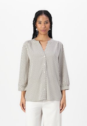 PRINTED WITH PLEATS - Blúz - beige