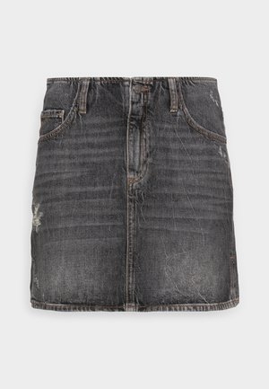 Jeansrock - grey denim