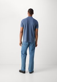 Marc O'Polo SHORT SLEEVE SLITS AT HEM EMBROIDERY - Polokošeľa - moon stone