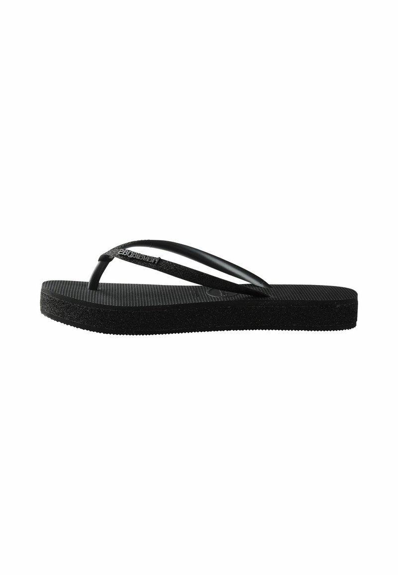 Havaianas HAVAIANAS FLIP FLOP SLIM FLATFORM SPARKLE - Infradito da bagno - black
