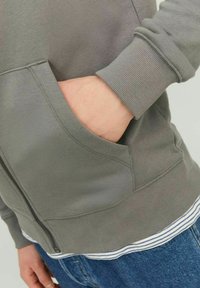Jack & Jones JJESTAR BASIC HOOD - Sweatjacke - sedona sage