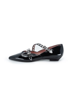 Ballerine con cinturino - black
