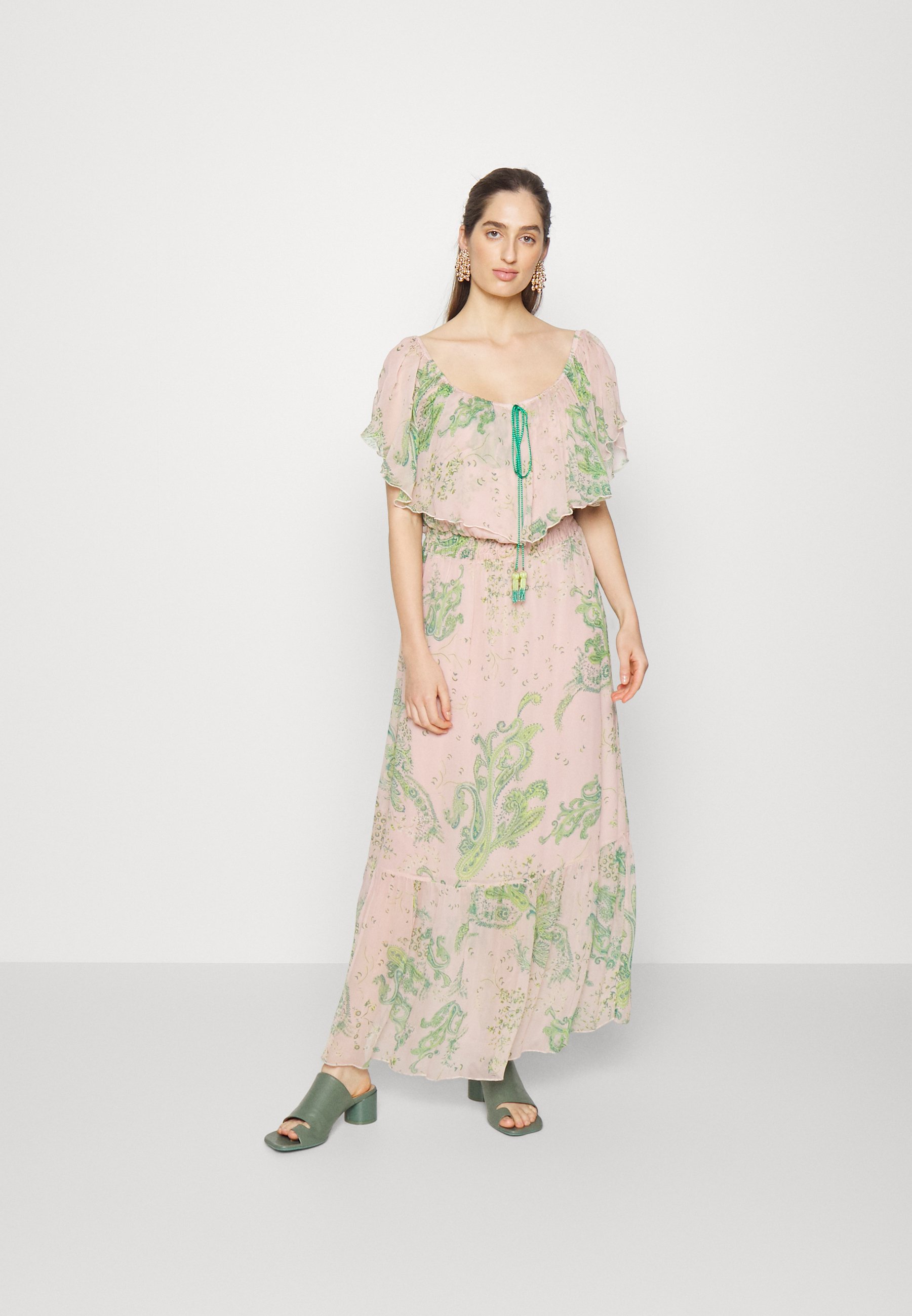 Pinko AGNONE DRESS - Vestito lungo - pink/green/multicolore - Zalando.it