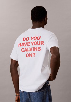 Calvin Klein Jeans, QUOTE TEE - T-shirt imprimé - bright white