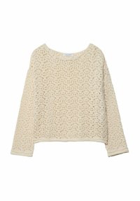 OPEN-WITH A BOAT NECK - Pullover - mottled beige
