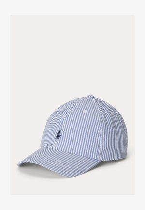Polo Ralph Lauren STRIPED COTTON SEERSUCKER BALL CAP - Sapka - blue/white