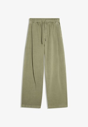 Bershka, BALLOON WASHED - TRACKSUIT BOTTOMS - Pantalon de survêtement - khaki