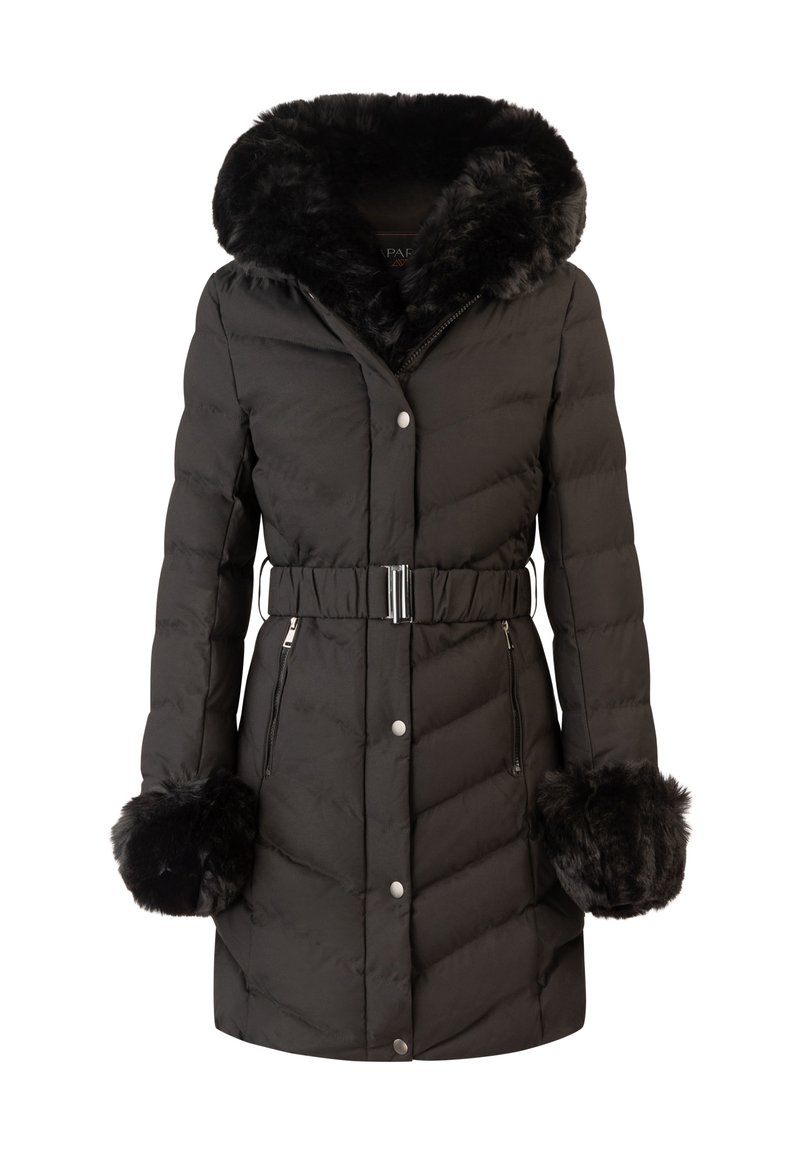 Apart Wintermantel zwart