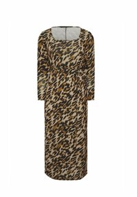 LEOPARD SQUARE NECK  - Maxikleid - brown