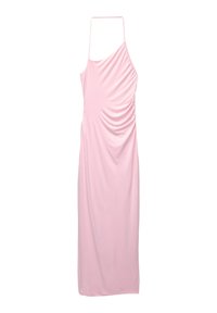 ASYMMETRIC GATHERED - Haljina od žerseja - pink