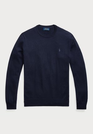 Polo Ralph Lauren SLIM FIT WASHABLE WOOL CREWNECK JUMPER  - Džemperis - hunter navy
