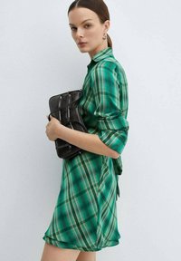 Mango Rochie tip cămașă - green