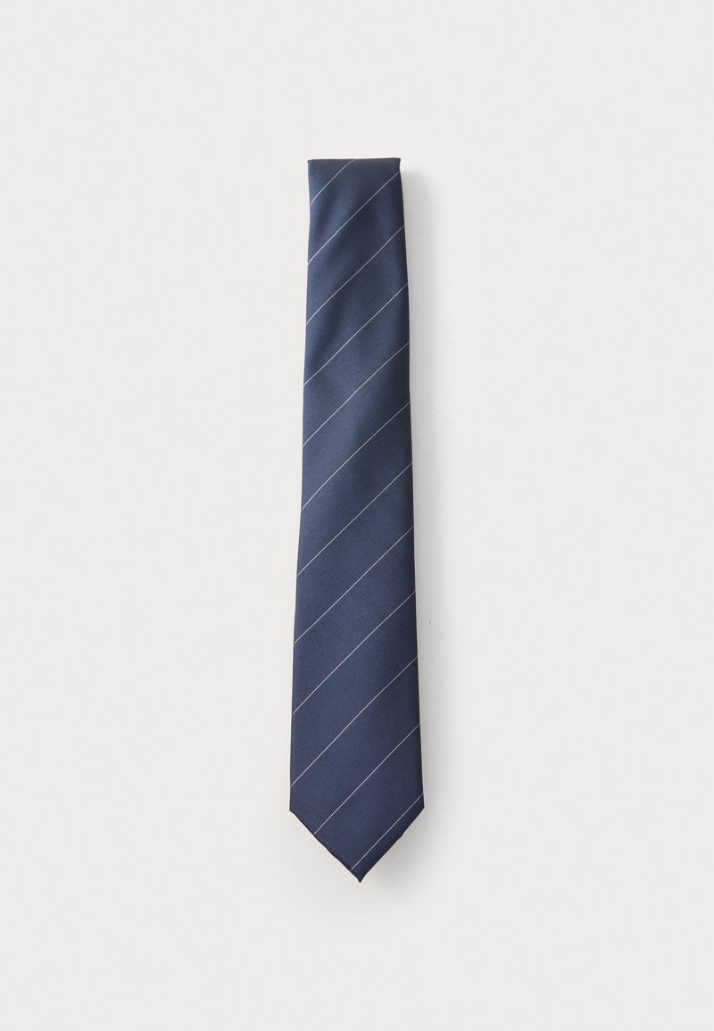 Calvin Klein STAMFORD STRIPE - Tie - navy blue