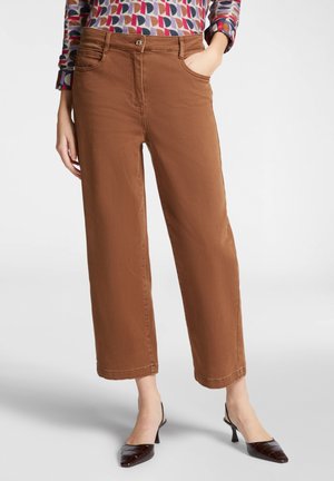 CINQUE TASCHE IN DRILL - Straight leg jeans - marrone