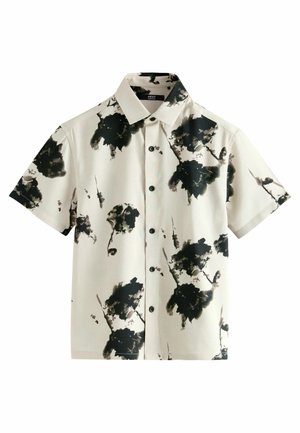 SHORT SLEEVE PRINTED REGULAR FIT - Marškiniai - ecru floral