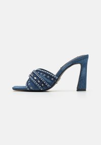 KAPRESE - Heeled mules - blue denim