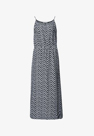 Street One, MIDI-KLEID MIT ZICK-ZACK-MUSTER - Vapaa-ajan mekko - deep blue