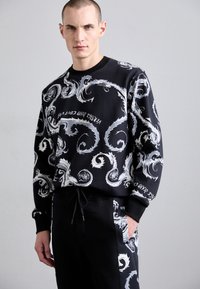 Versace Jeans Couture CHROMO - Treniņtērpa apakšdaļas - white/black
