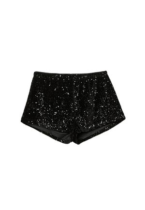 SEQUINNED MINI  - Short - black