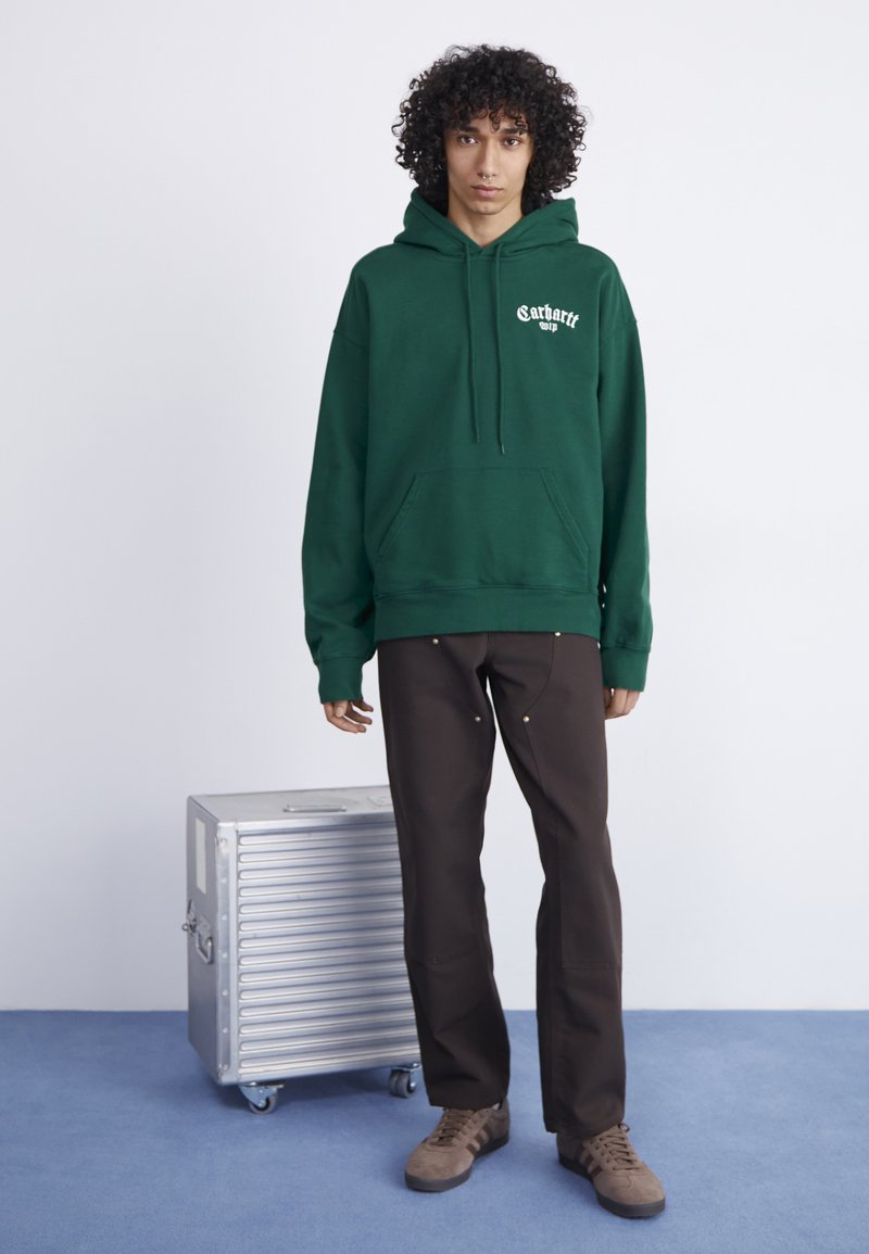 Sudadera Verde Con Capucha Y Logo De Texto American De Carhartt