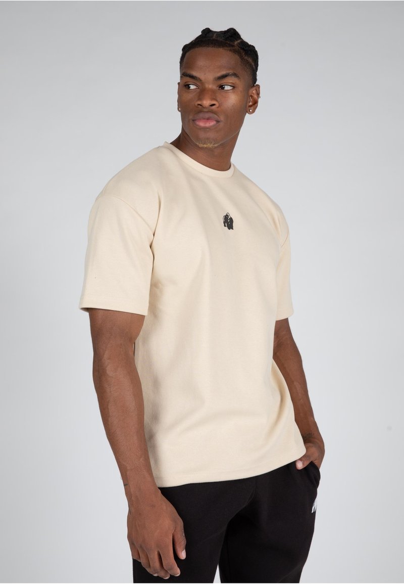 Gorilla Wear DAYTON - Marškinėliai su spaudiniu - beige