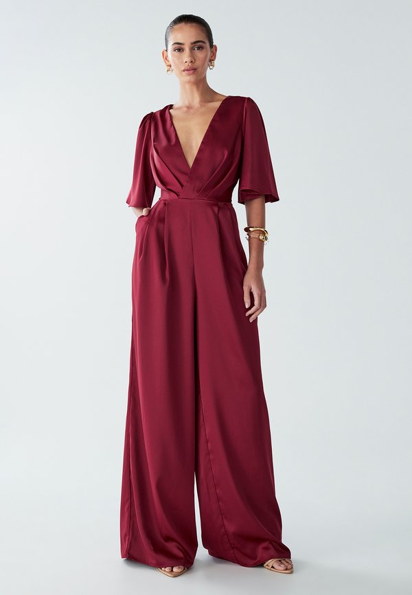 Jumpsuit - burgundy